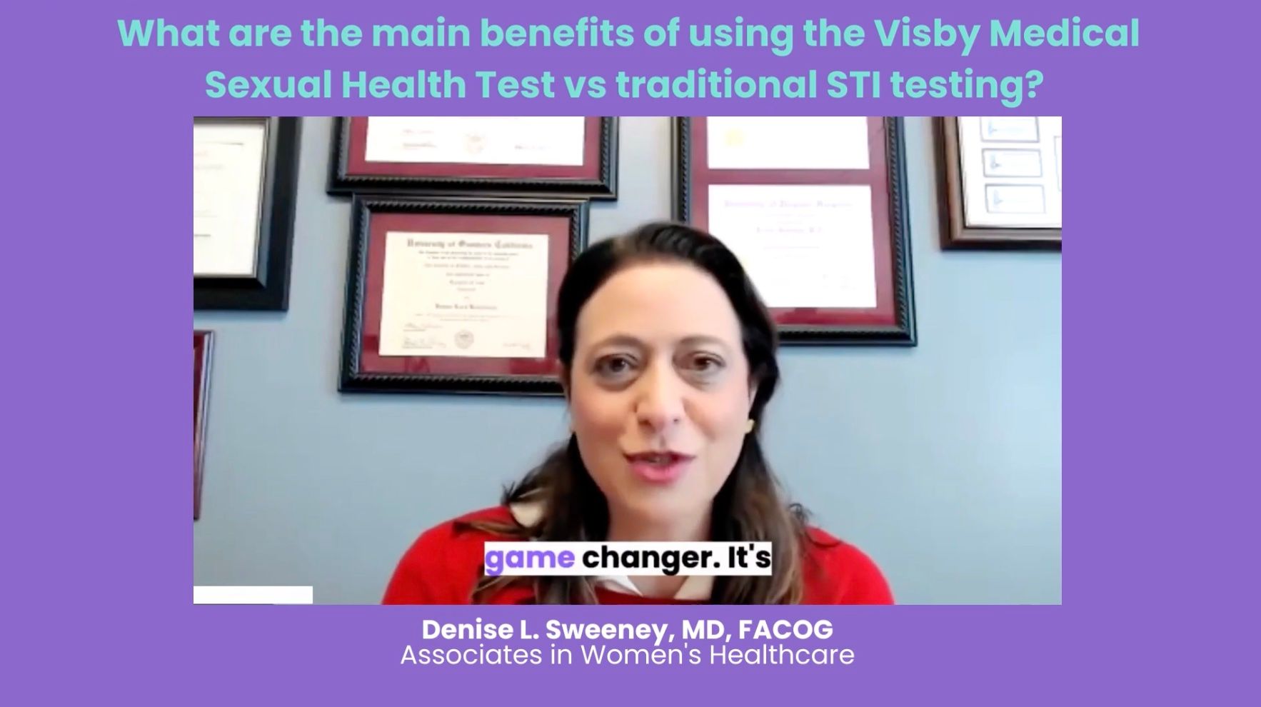 Benefits of the Visby Medical Sexual Health Test