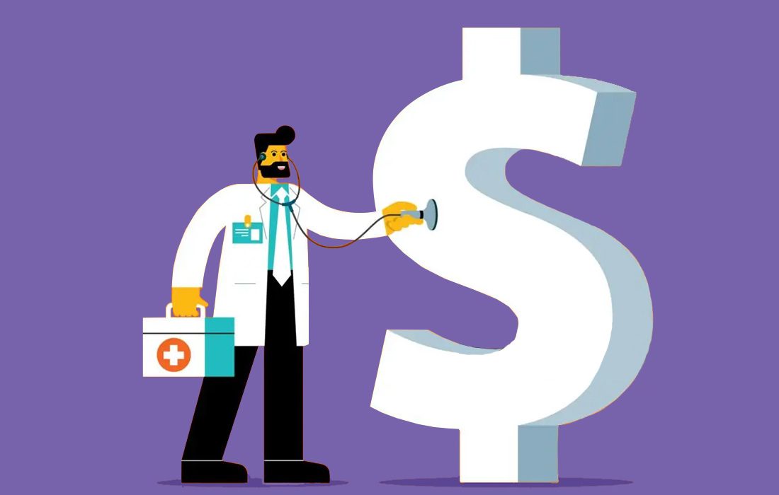 A doctor examining the dollar